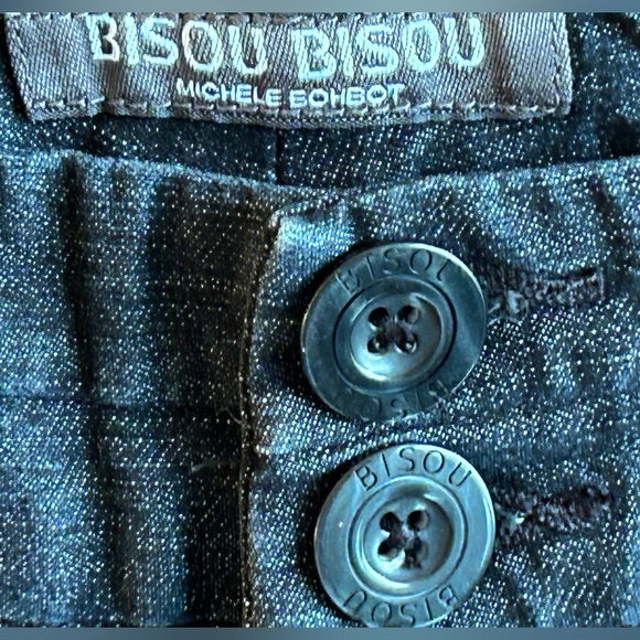 BISOU BISOU s10 dk rinse flare jeans-Look new-31.5”Inseam/10”Rise/11”leg opening - Picture 3 of 6